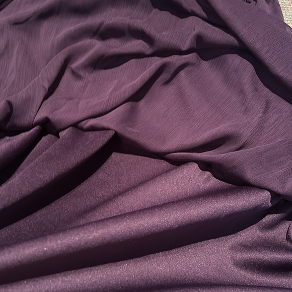 NWT Ladies size XXL Merona purple chiffon one-shoulder Dress - Picture 7 of 11